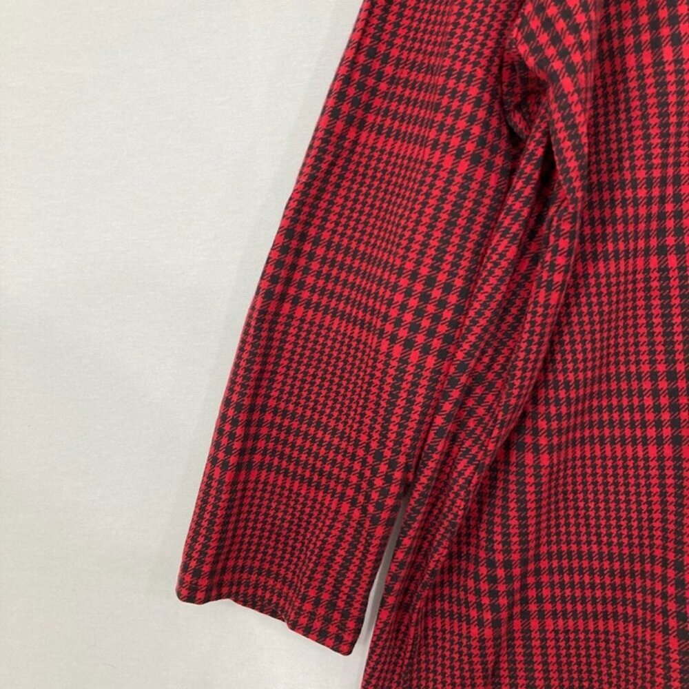 J. Jill size XL Petite Red Black‎ Houndstooth Simply Supima Stretch Tunic - Picture 5 of 10